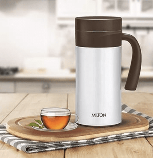 Milton Flagon Thermosteel Vacuum Insulated Flask, 400 ml, Steel Brpwn | Hot & Cold | Rust Proof | Leak Proof | Mug for Tea, Coffee & Juice - Image 3